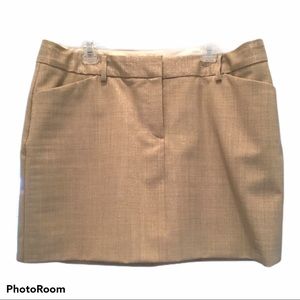 New Express khaki / gold mini skirt. 10